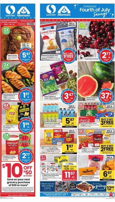 Safeway (OR, WA) Weekly Ad Flyer Specials June 28 to July 4, 2023