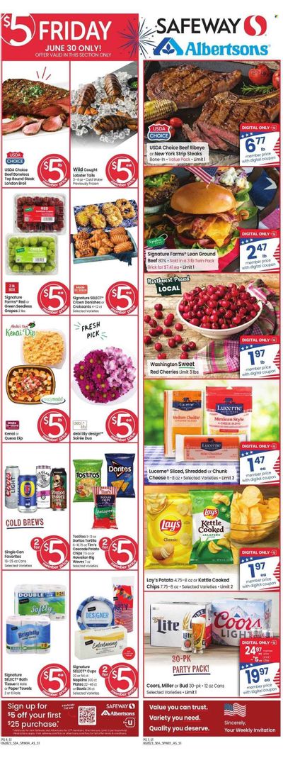 Safeway (WA) Weekly Ad Flyer Specials June 28 to July 4, 2023