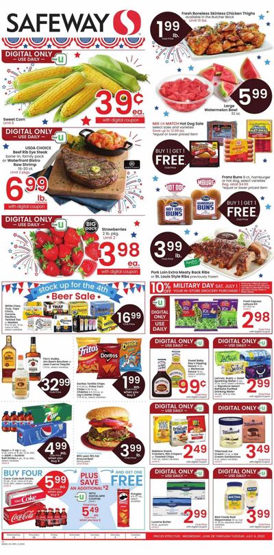Safeway (WY) Weekly Ad Flyer Specials June 28 to July 4, 2023
