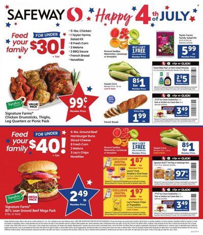 Safeway (CA) Weekly Ad Flyer Specials June 28 to July 4, 2023