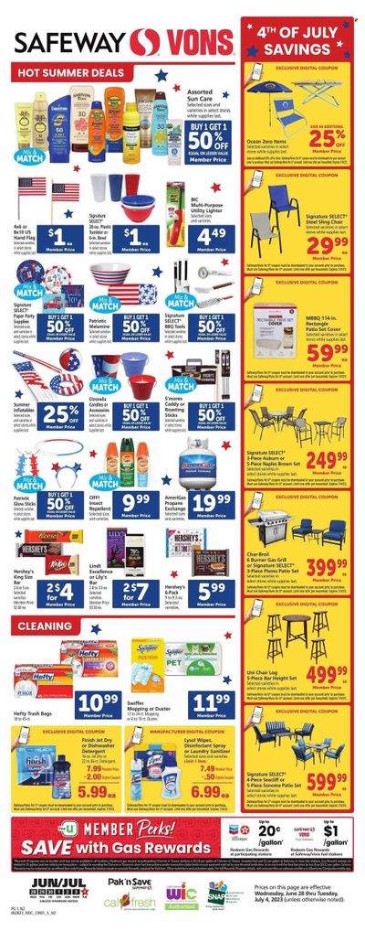 Safeway (CA) Weekly Ad Flyer Specials June 28 to July 4, 2023