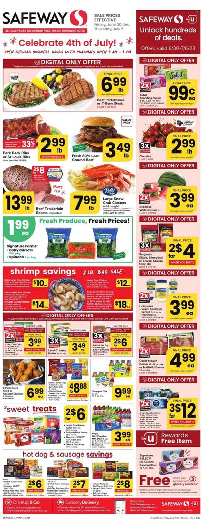 Safeway (MD) Weekly Ad Flyer Specials June 30 to July 6, 2023