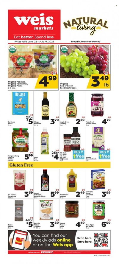 Weis (MD, NY, PA) Weekly Ad Flyer Specials June 22 to July 19, 2023