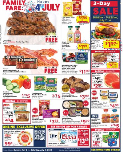 Family Fare (MI) Weekly Ad Flyer Specials July 2 to July 8, 2023