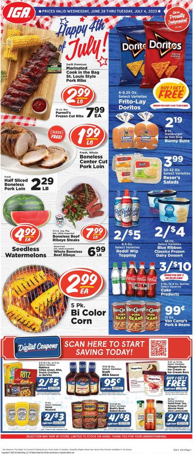 IGA (KY) Weekly Ad Flyer Specials June 28 to July 4, 2023
