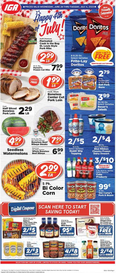 IGA (TN) Weekly Ad Flyer Specials June 28 to July 4, 2023