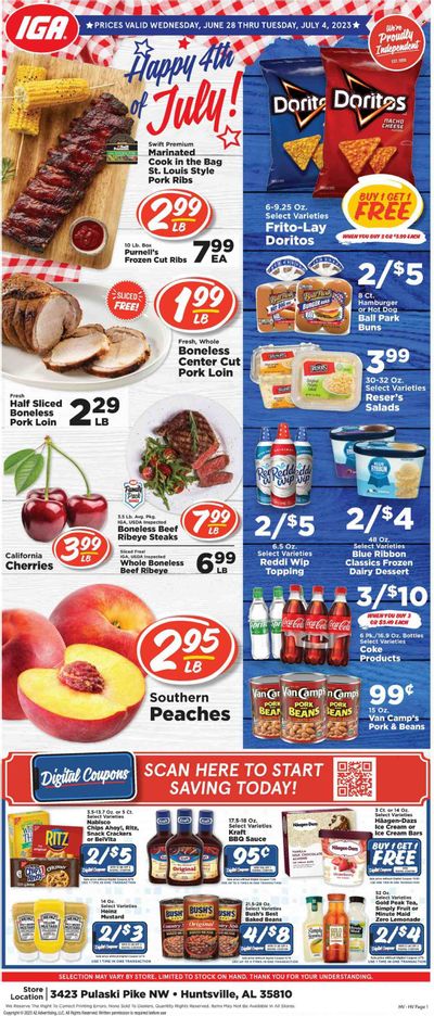 IGA (AL) Weekly Ad Flyer Specials June 28 to July 4, 2023