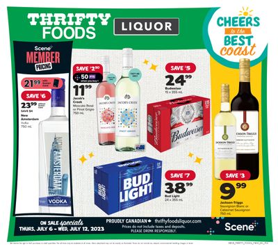 Thrifty Foods Liquor Flyer July 6 to 12