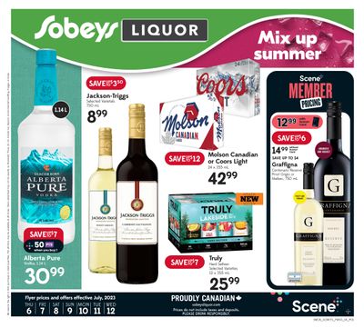 Sobeys (SK) Liquor Flyer July 6 to 12