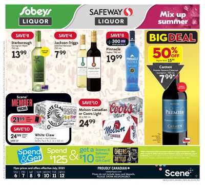 Sobeys/Safeway (AB) Liquor Flyer July 6 to 12