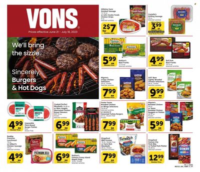 Vons (CA) Weekly Ad Flyer Specials June 21 to July 18, 2023