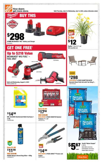 Home Depot (BC) Flyer July 6 to 12