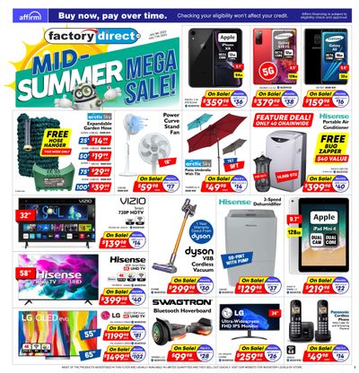 Factory Direct Flyer July 5 to 11