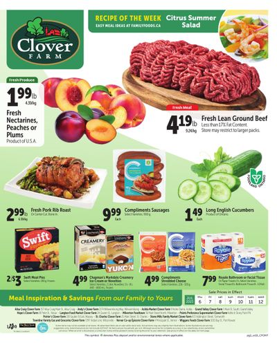 Clover Farm (ON) Flyer July 6 to 12
