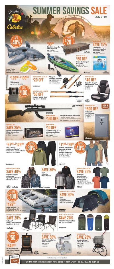 Bass Pro Shops Flyer July 6 to 19