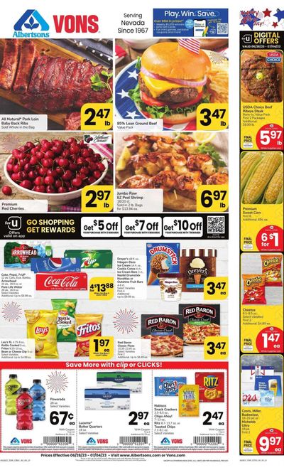 Vons (NV) Weekly Ad Flyer Specials June 28 to July 4, 2023