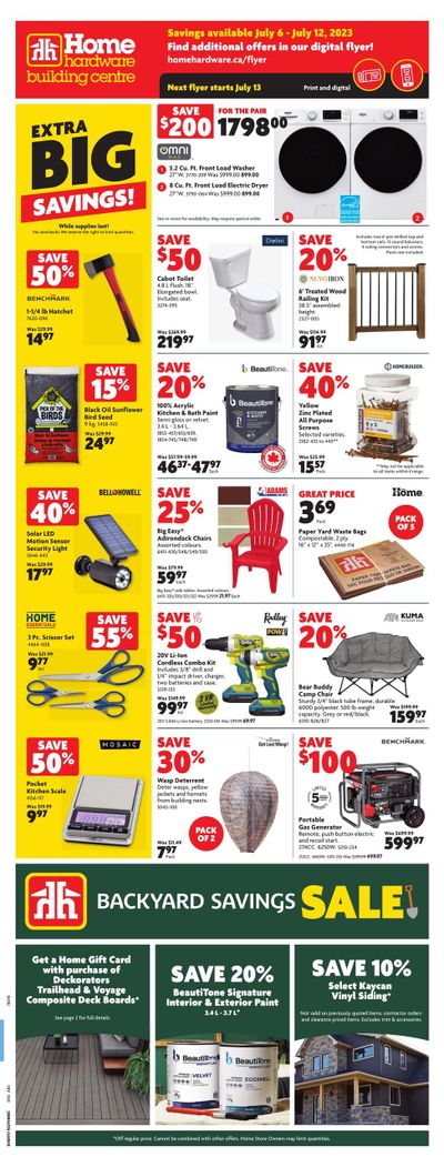 Home Hardware Building Centre (AB) Flyer July 6 to 12
