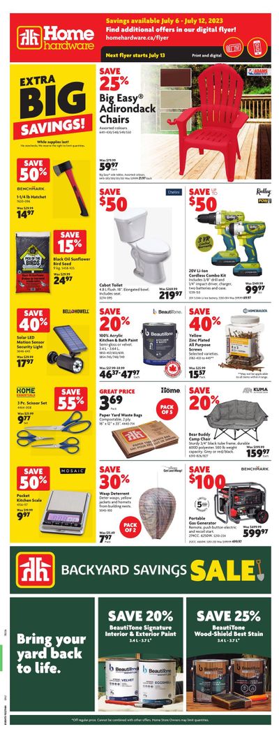Home Hardware (Atlantic) Flyer July 6 to 12