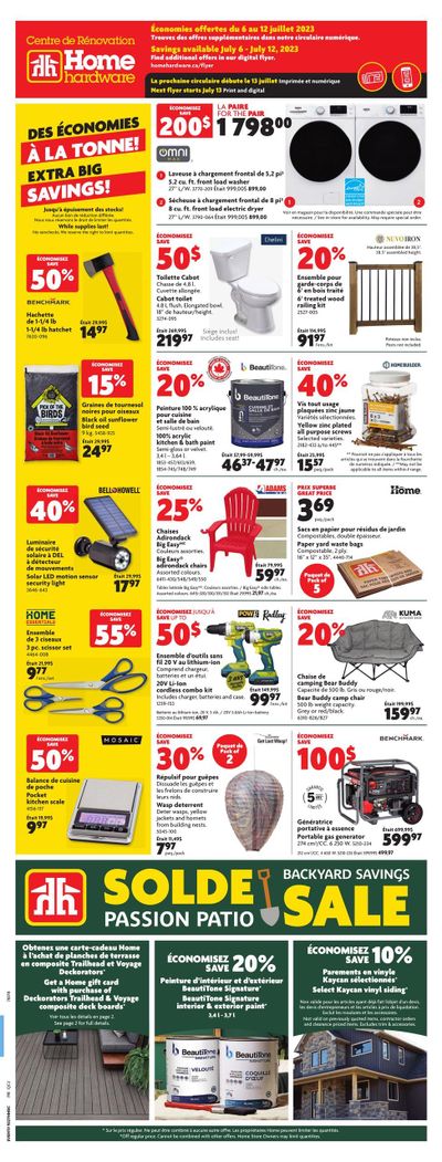 Home Hardware Building Centre (QC) Flyer July 6 to 12