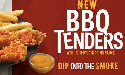 BBQ TENDERS with Chipotle Dipping Sauce at Church's Chicken Canada