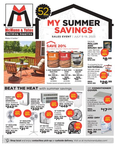 McMunn & Yates Building Supplies Flyer July 6 to 19