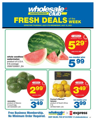 Wholesale Club (ON) Fresh Deals of the Week Flyer July 6 to 12