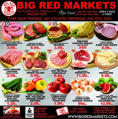 Big Red Markets Flyer July 6 to 12