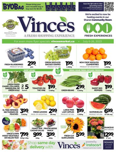 Vince's Market Flyer July 6 to 26