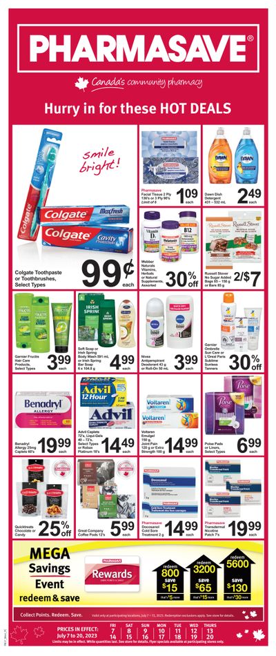 Pharmasave (AB, SK & MB) Flyer July 7 to 20