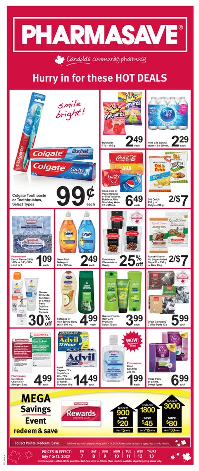 Pharmasave (AB, SK & MB) Flyer July 7 to 13