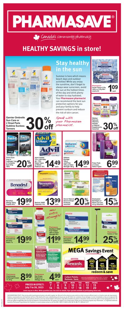 Pharmasave (BC) Flyer July 7 to 20