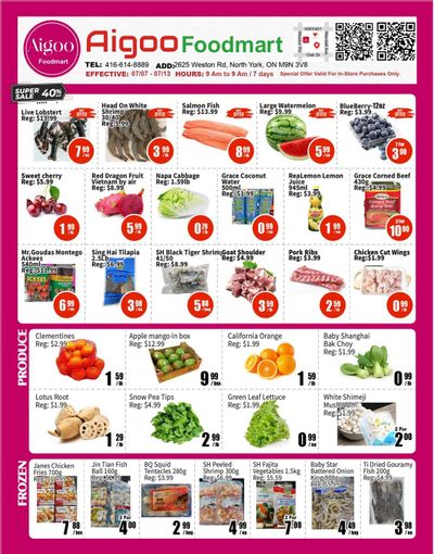 Aigoo Foodmart Flyer July 6 to 12