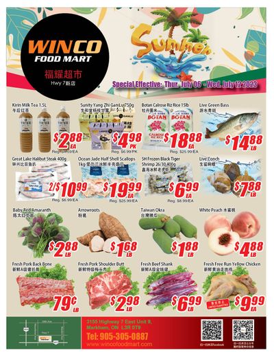 WinCo Food Mart (HWY 7) Flyer July 6 to 12