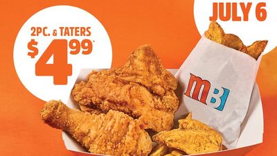 Mary Brown’s Canada National Fried Chicken Day Deal: Get 2 Piece Chicken & Taters for $4.99