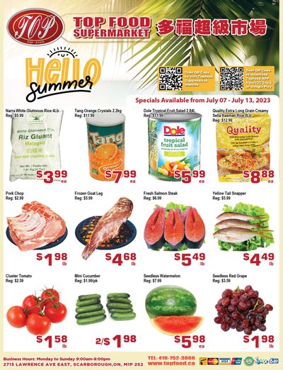 Top Food Supermarket Flyer July 7 to 13