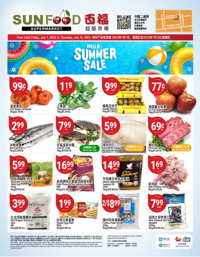 Sunfood Supermarket Flyer July 7 to 13