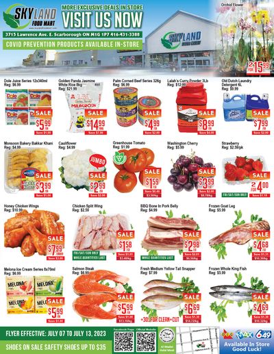 Skyland Food Mart Flyer July 7 to 13