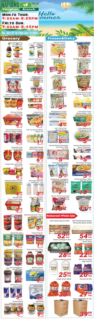 Nations Fresh Foods (Vaughan) Flyer July 7 to 13