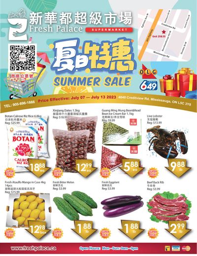 Fresh Palace Supermarket Flyer July 7 to 13