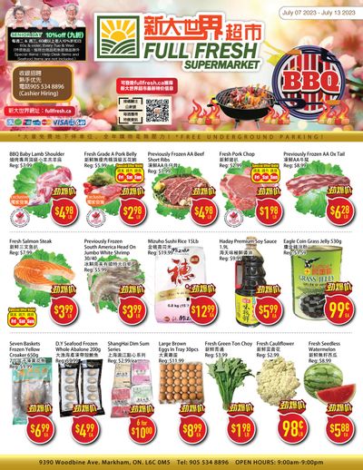 Full Fresh Supermarket Flyer July 7 to 13