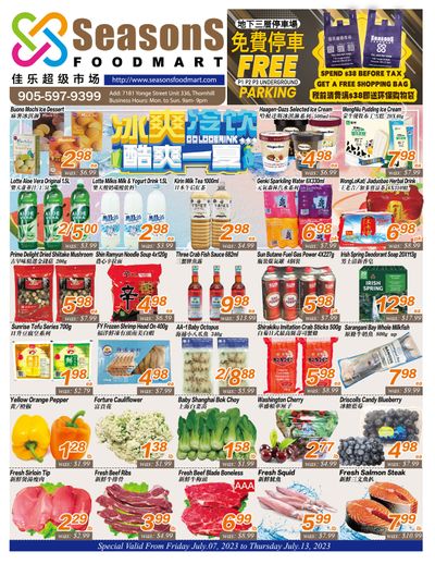 Seasons Food Mart (Thornhill) Flyer July 7 to 13