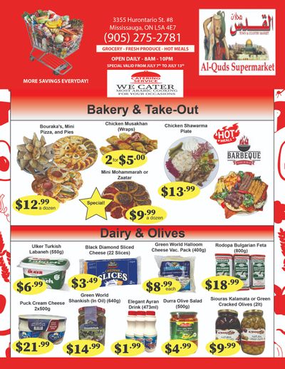 Al-Quds Supermarket Flyer July 7 to 13