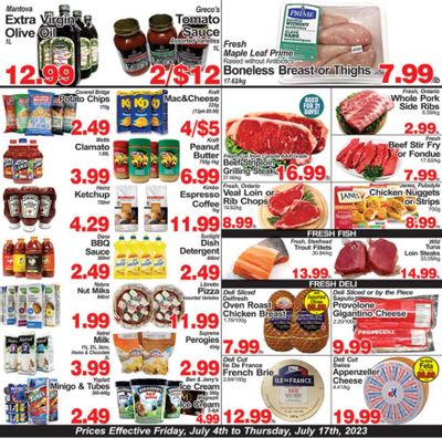 Greco's Fresh Market Flyer July 7 to 13