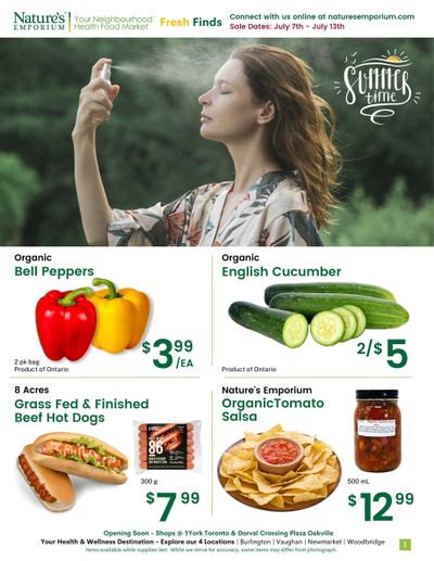 Nature's Emporium Weekly Flyer July 7 to 13