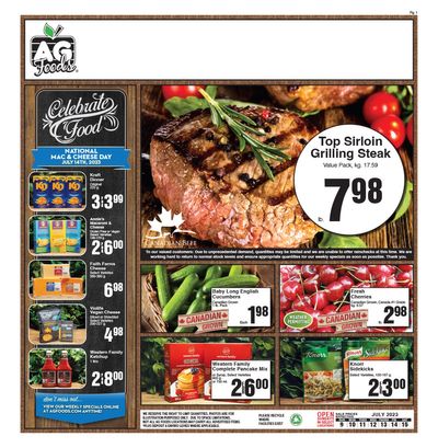 AG Foods Flyer July 9 to 15