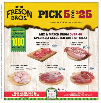 Freson Bros. Flyer July 14 to 20