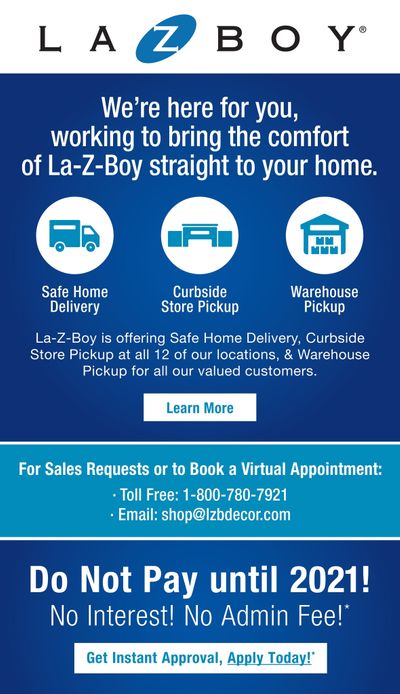 La-Z-Boy (GTA) Flyer May 7 to 17