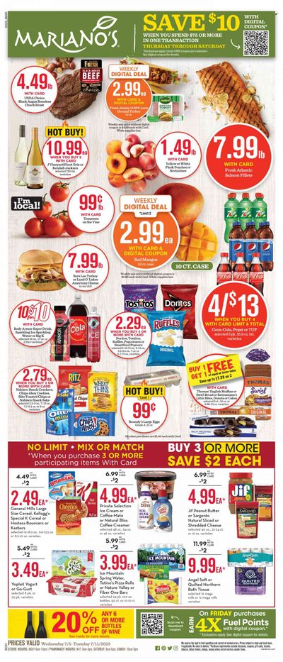 Mariano’s (IL) Weekly Ad Flyer Specials July 5 to July 11, 2023