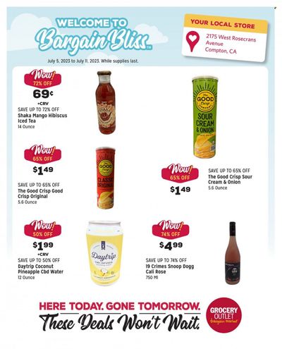 Grocery Outlet (CA, ID, OR, PA, WA) Weekly Ad Flyer Specials July 5 to July 11, 2023