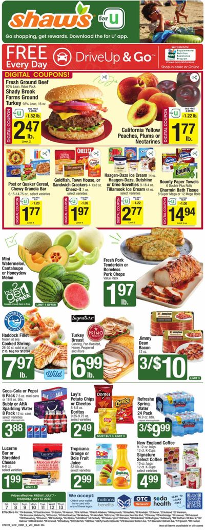 Shaw’s (MA, ME, NH, RI, VT) Weekly Ad Flyer Specials July 7 to July 13, 2023